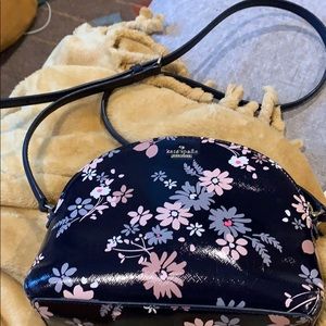 Kate Spade shiny floral cross the body purse
